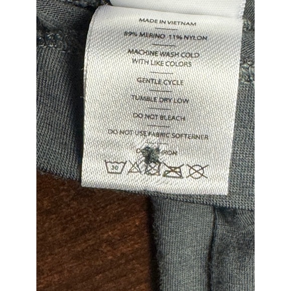 Rhone Trek Henley Long Sleeve Shirt Mens XL Gray Activewear Merino Wool Blend - Picture 10 of 12